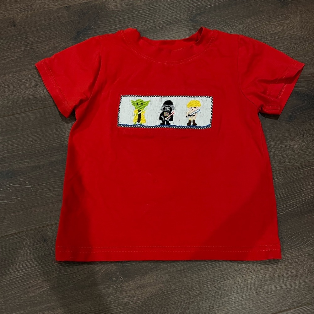 Sweet Caroline Smocks Smocked Star Wars Shirt